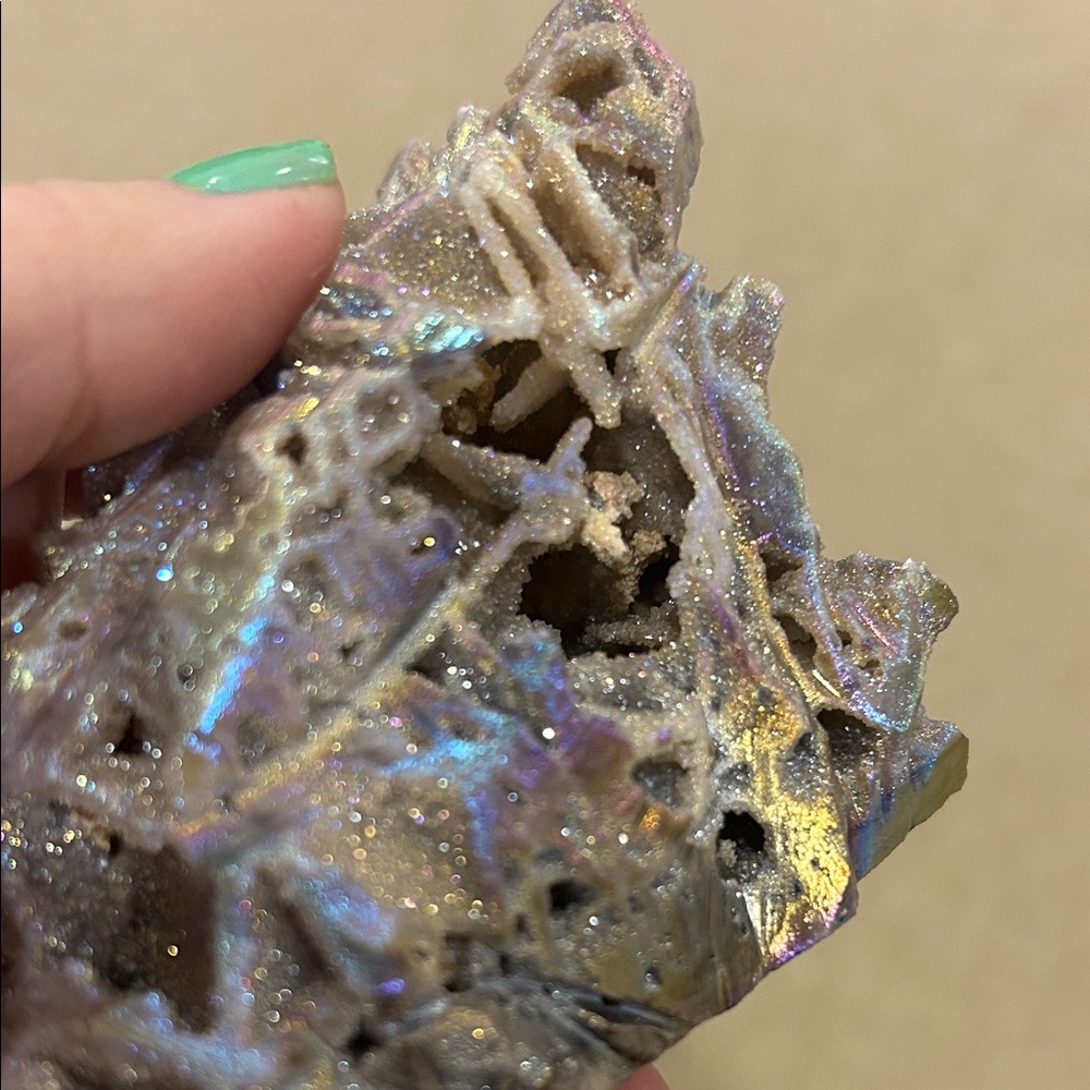 Sphalerite sparkly dragon head crystal - Picture 6 of 6
